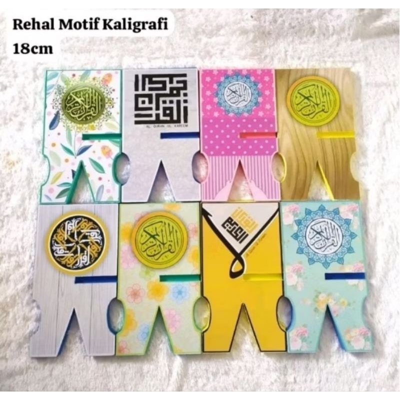 Rekal Alquran Meja Al-Qur'an Meja Lipat Motif Karakter