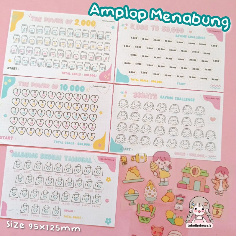 AMPLOP MENABUNG AESTHETIC AMPLOP TABUNGAN UANG