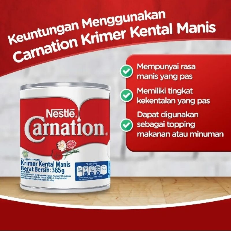 

Susu Nestle Carnation SKM Krimer Susu Kental Manis Kaleng 370gr