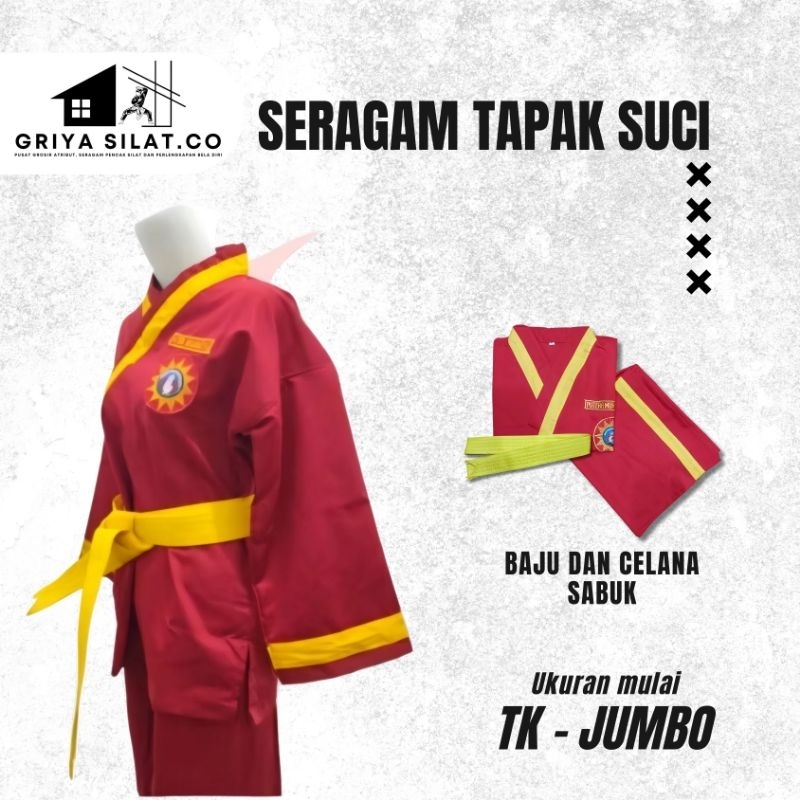 Baju silat Tapak Suci, seragam latihan Tapak suci, TS, Bela diri tapak Suci Putera Muhammadiyah