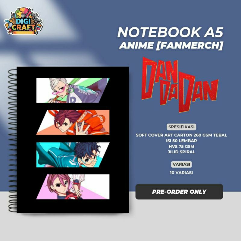 

Notebook A5 Anime Dandadan [FanMerch]