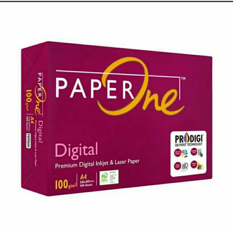 

PAPER ONE A4 80 Gsm / 100 Gsm [1 rim/500 lembar]