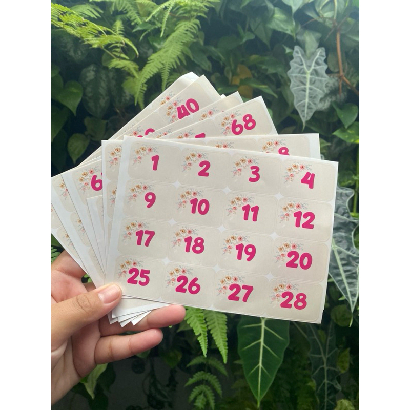 

STIKER NOMOR 1-120 dan 121-240/SUDAH DICUTTING/METODE MENABUNG NOMOR URUT 1-120 / BUKU TABUNGAN TARGET