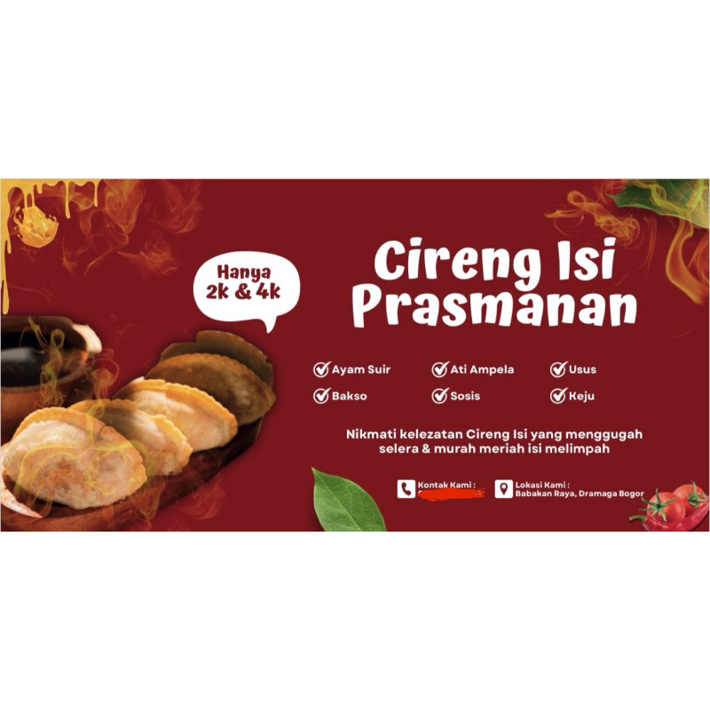 

Cireng isi GEMBUL kemasan vakum / (ayam suir, kaju, ati ampela, usus, bakso, sosis)
