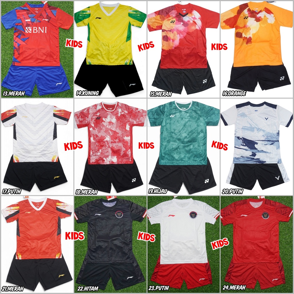 Baju Badminton Anak Dry Fit Setelan Sepakat