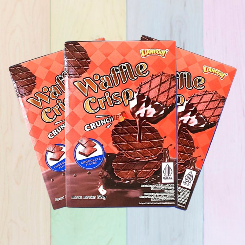 

Lianggui Waffle Crips Crunch / Waffle Biskuit / Waffle Cokelat