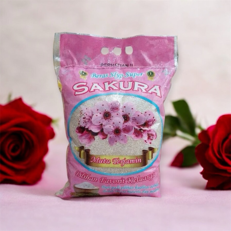 

BERAS SUPER PREMIUM Sakura 5KG D’Pulen Kuwalitas Terjamin