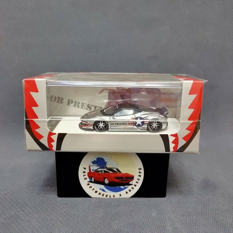 TIMOTHY & PIERRE LB WORKS FERRARI 488 OB PRESTIGE AUTO LIBERTY WALK SILVER METALLIC SEAL RARE