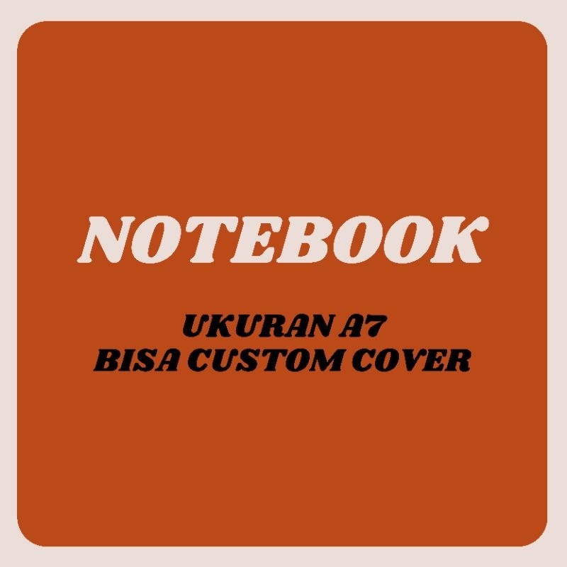 Notebook A7/Binder A7 putih polos
