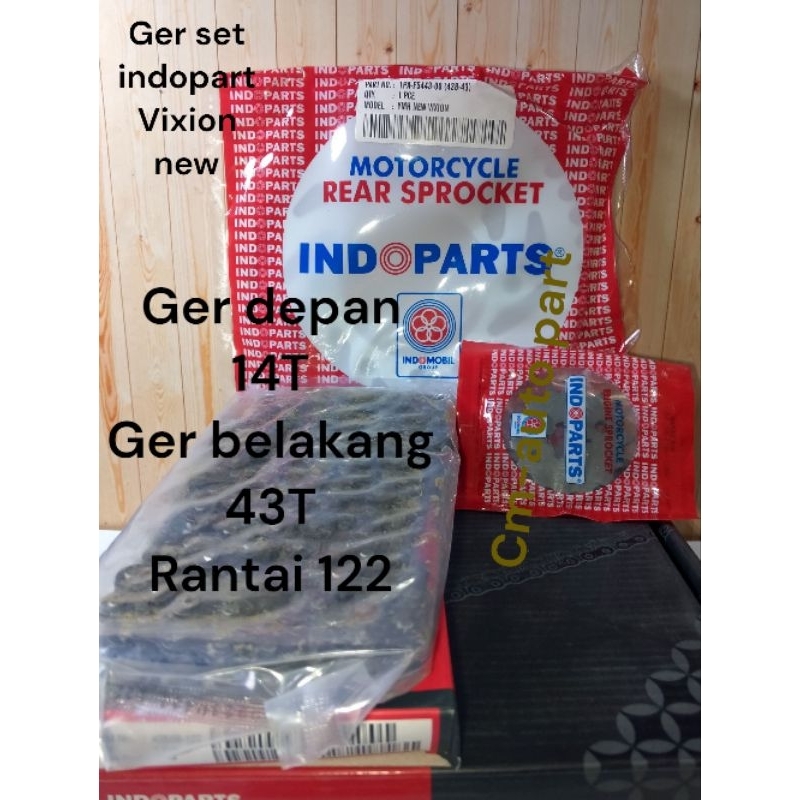 GER SET INDOPART VIXION NEW GER SET PAKET