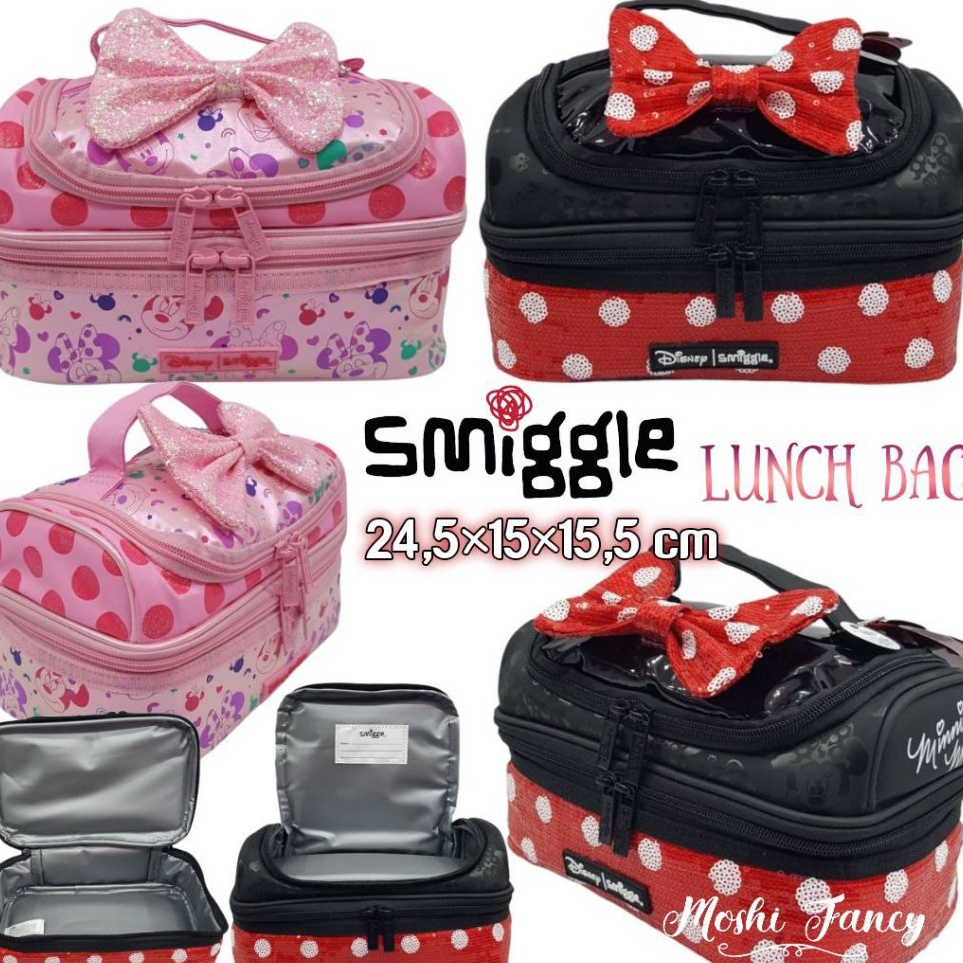 KODE O29D Tas Bekal Smiggle Minnie Disney  Lunch Bag Smiggle Mickey Minnie  Tas Makan Minnie Anak Pe
