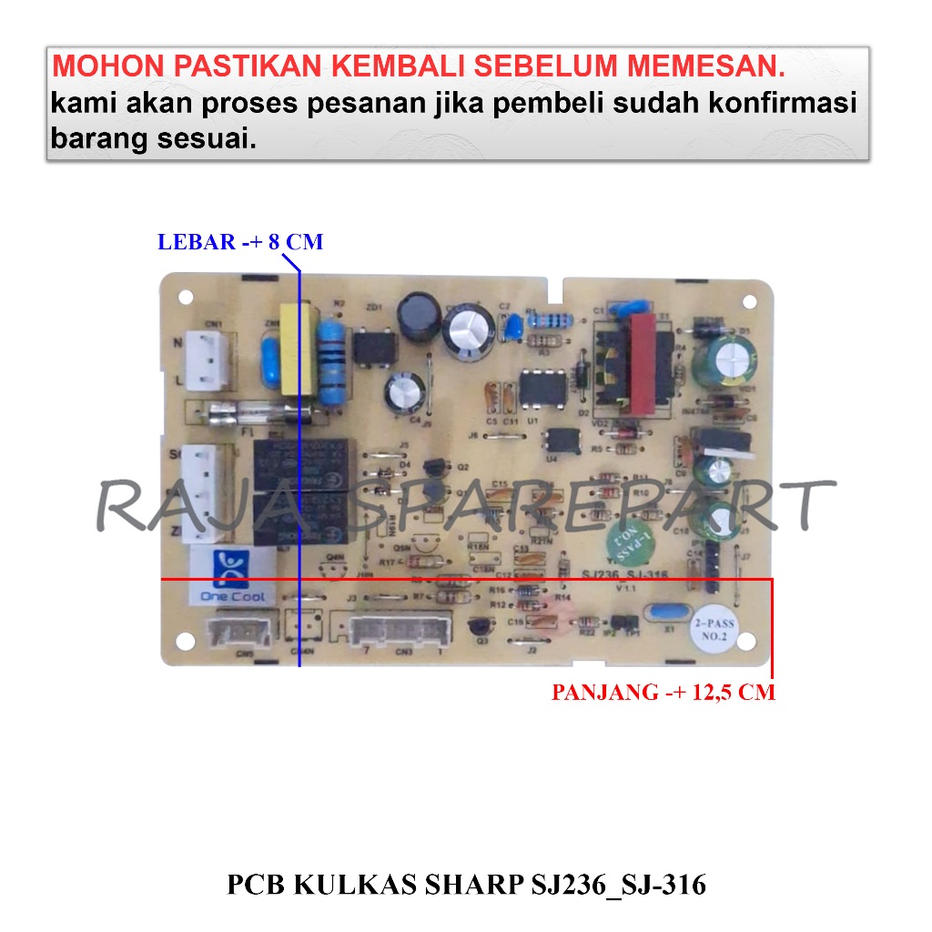 PKL15 MODUL KULKAS / BOARD / PCB KULKAS SHARP SJ236-SJ-316