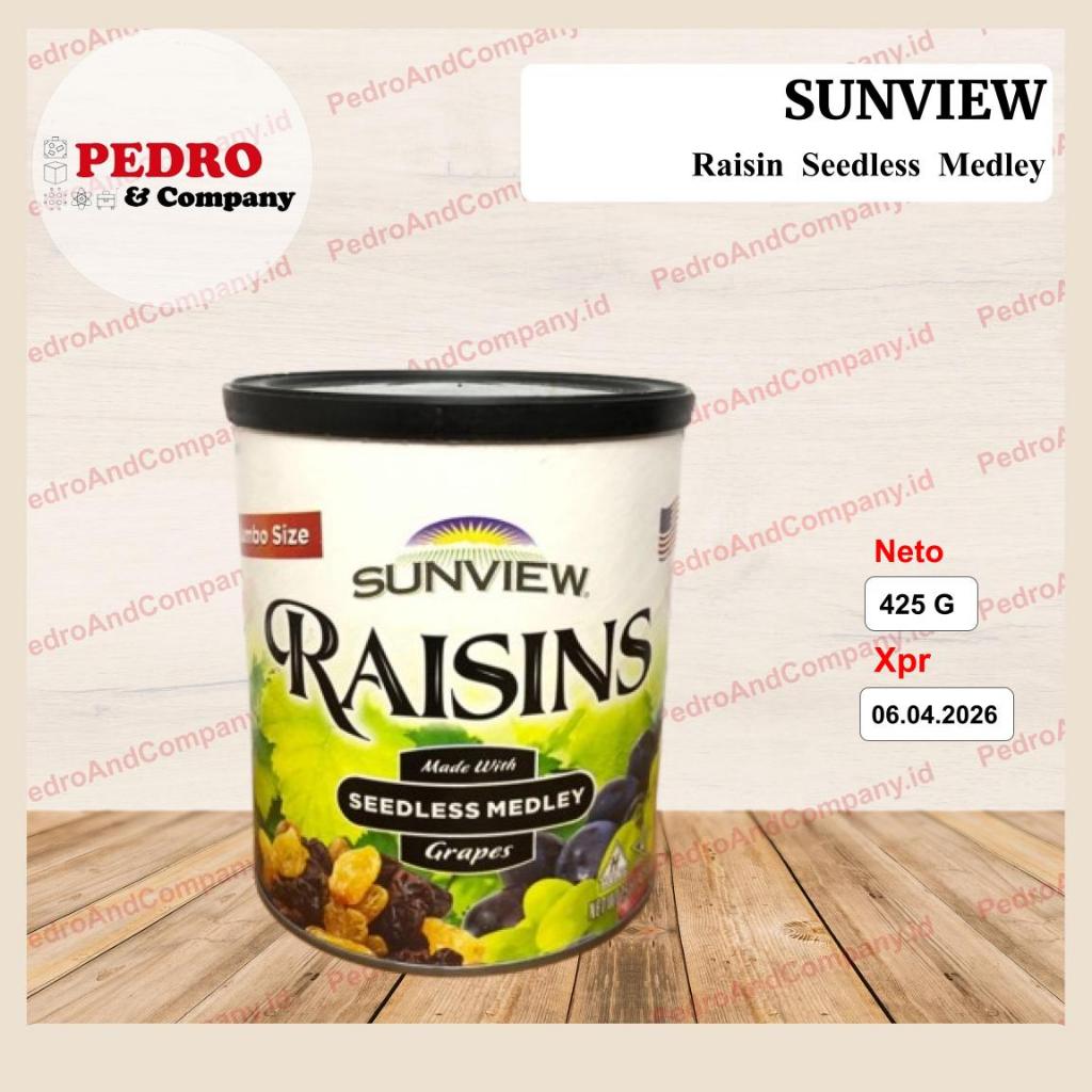 

Sunview raisins seedless medley 425 gram - kismis tanpa biji
