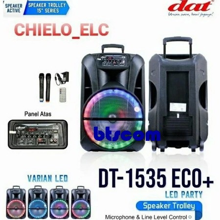 SPEAKER TROLLEY DAT DT 1535 ECO+ LED PARTY SPEAKER DAT 15inch DT1535 ECO+