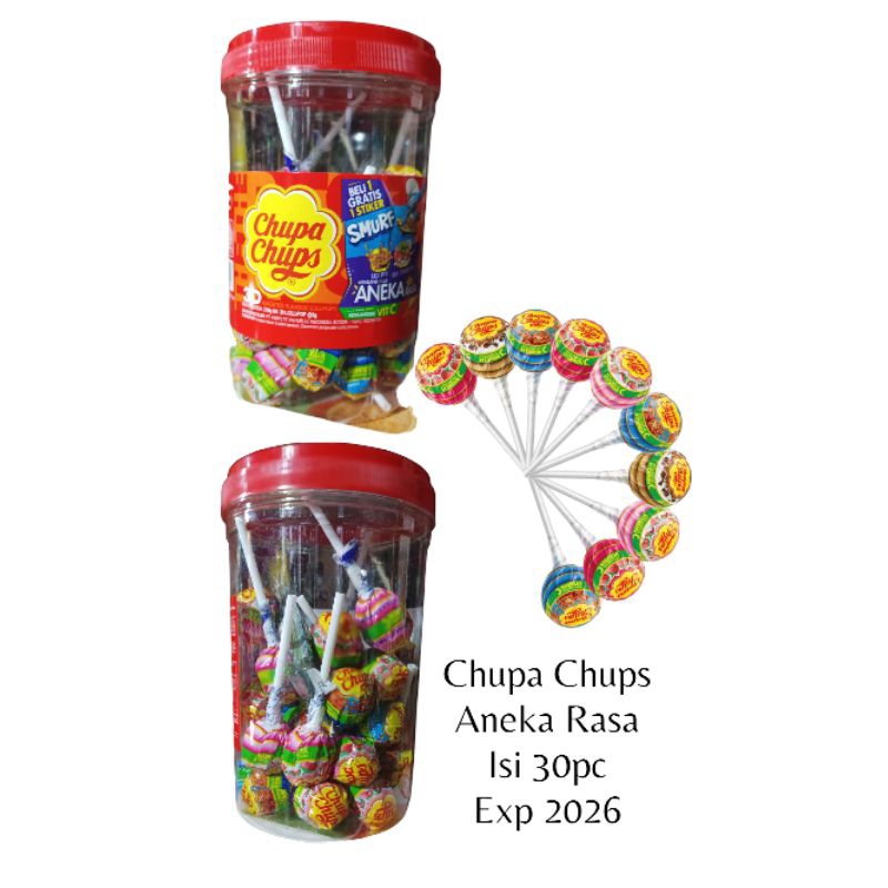 

Permen Anak Jadul Chupa Chups Lolipop Aneka Rasa Buah Isi 30pc