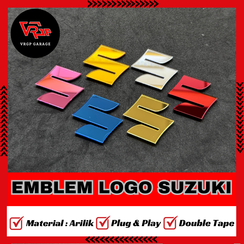 VRGP Emblem Logo Suzuki/ Emblem Logo Suzuki/ Variasi Motor Suzuki