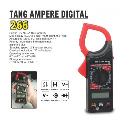 Tang Ampere Digital / Digital Clamp Multimeter / Tang Ampere