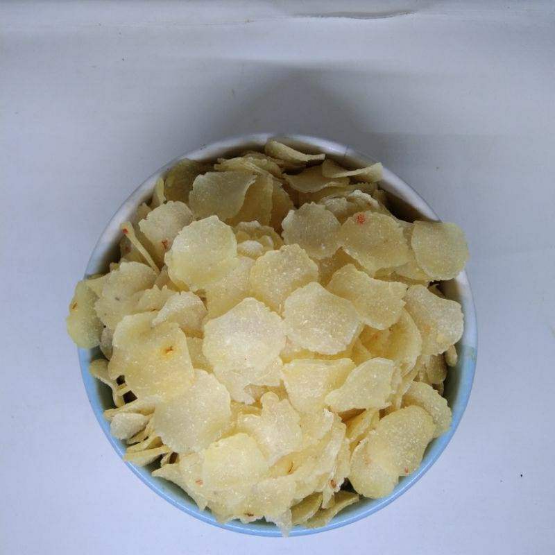 

krupuk singkong mini atau krupuk rujak cingur atau krupuk singkong I berat 500g I