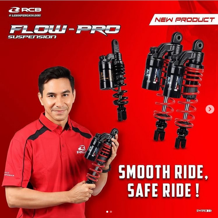RCB Shock NMAX TURBO NEW OLD RCB FLOW PRO Shockbreaker Absorber Racing Boy Sok Belakang Yamaha