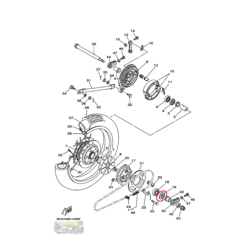 93106-26815 ORIGINAL OIL SEAL YAMAHA RX KING