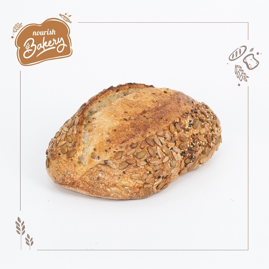 

Country Whole Wheat Multigrain - 100% Sourdough Country Bread Long Fermentation (Vegan) 600gr