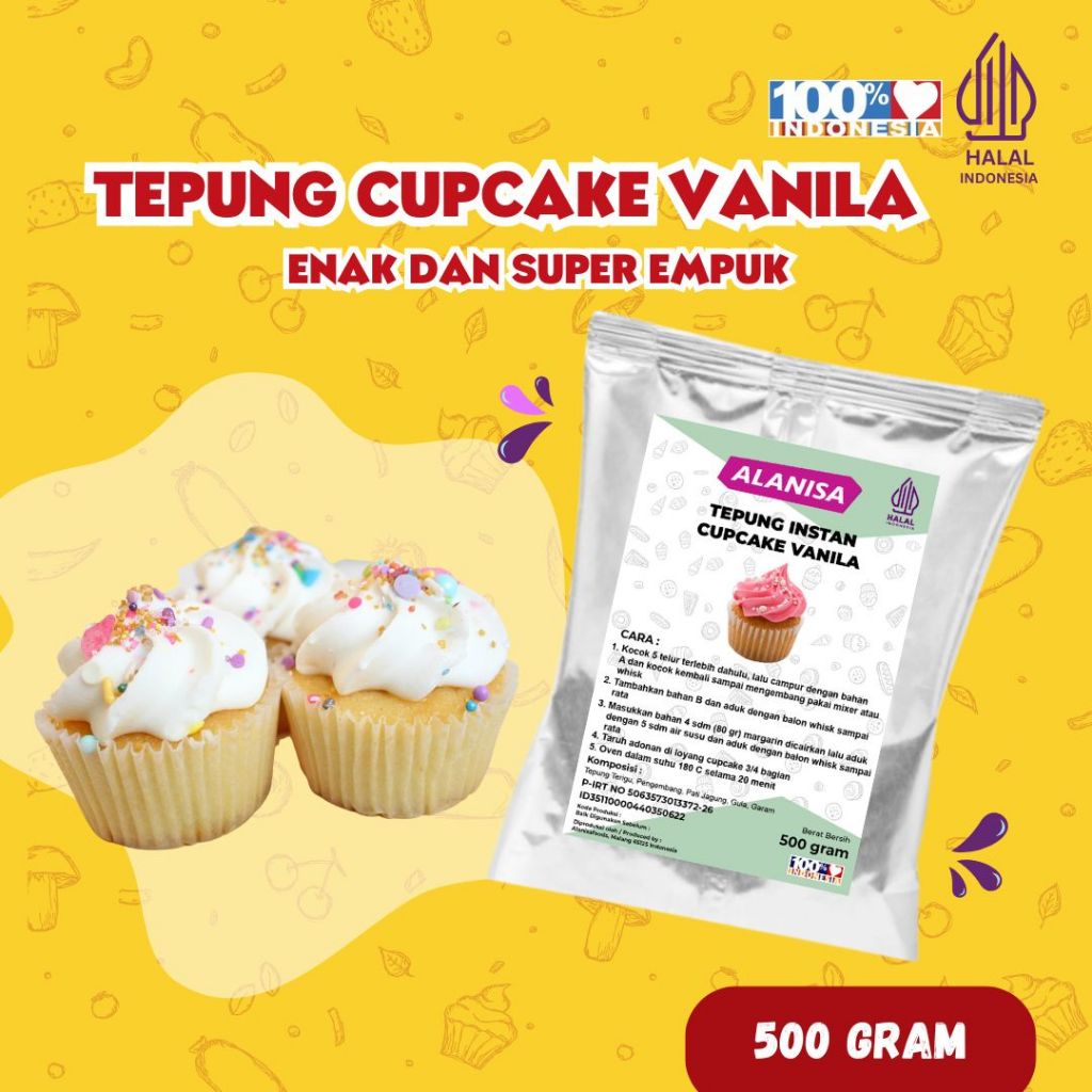 

TEPUNG CUPCAKE VANILA 500GR