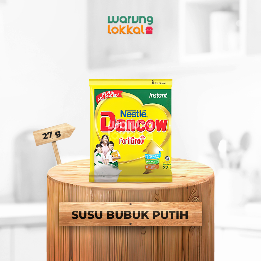 

Susu Dancow FortiGro Putih 27g - Warung Lokkal