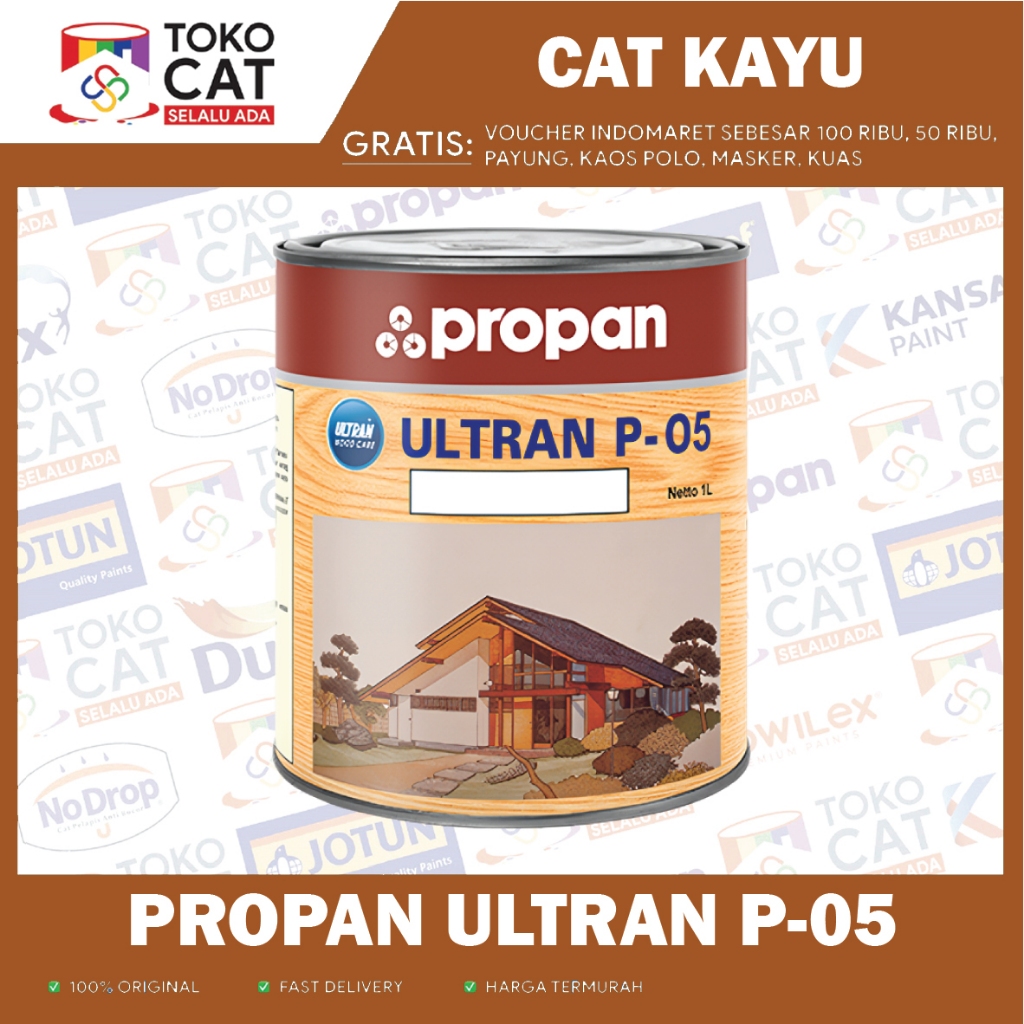CAT KAYU | PROPAN ULTRAN P-05 CLEAR 1 L | KEMASAN KALENG
