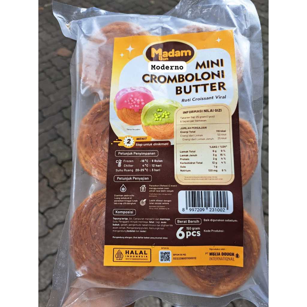 

Madam Bun Mini Cromboloni Butter 210gr