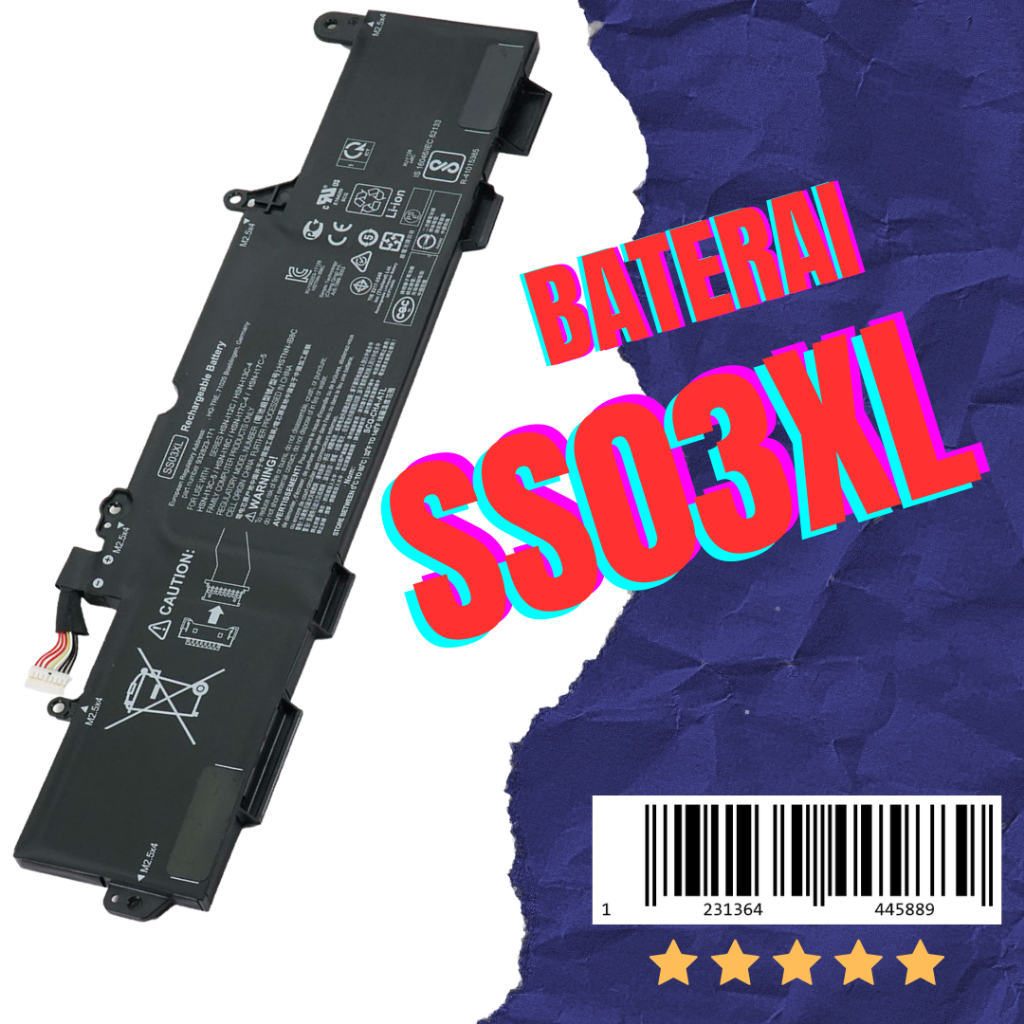 Baterai Laptop SS03XL HP 730 735 740 745 755 830 840 846 G5 | 11.55 | 4330 mAh | 50Wh
