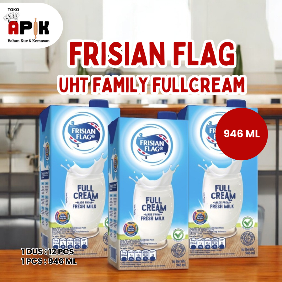 

FRISIAN FLAG UHT FAMILY FULLCREAM 946ML / FF UHT FAMILY FULLCREAM 946ML