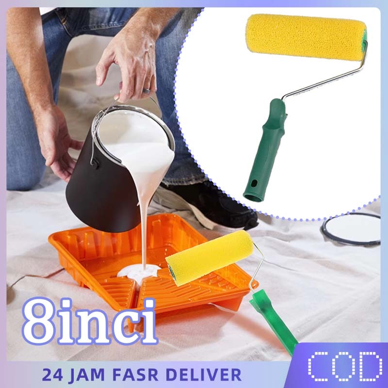 8inch Rol Motif Untuk Cat Tembok Roll Kuas Cat Dinding Tekstur Kamprot Honeycomb