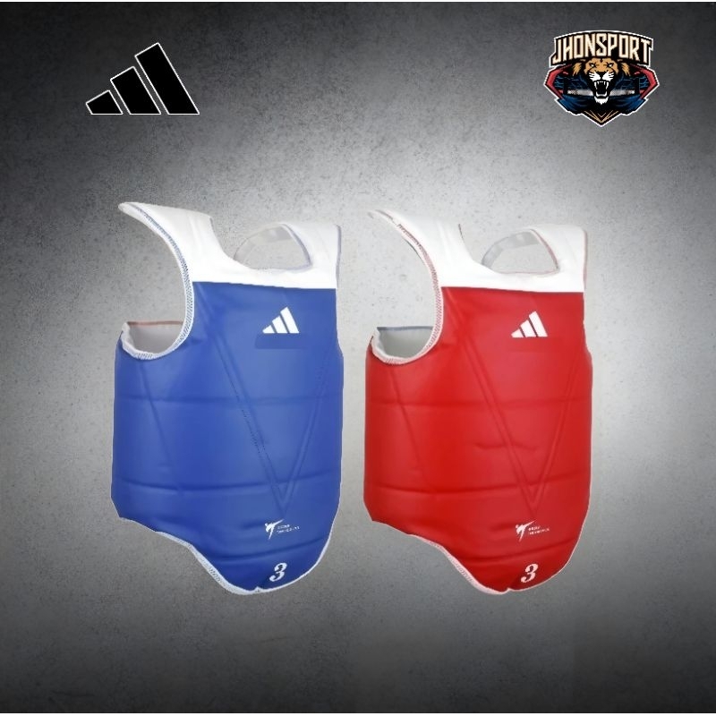 ADIDAS Taekwondo BODY Protector (Pelindung Badan) - Reversible - WT Approved