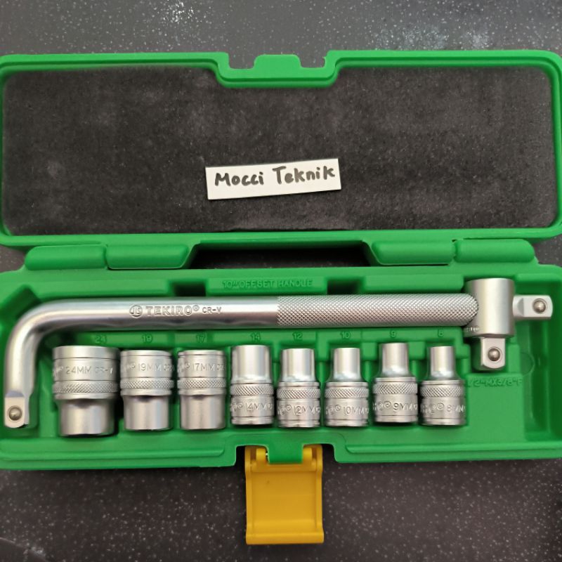 Kunci Sok Shock Socket 1set Tekiro 10pcs 8-24mm