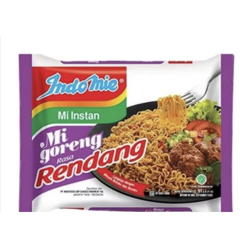 

MURAH,, MIE RENDANG 10 BUNGKUS 91G MIE INSTAN GORENG RENDANG INDOMIE GORENG RENDANG