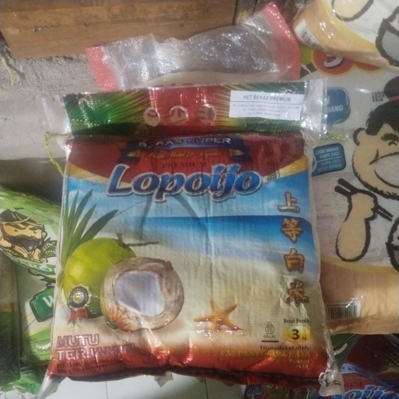 

LOPO IJO 3kg beras wangi dan punel