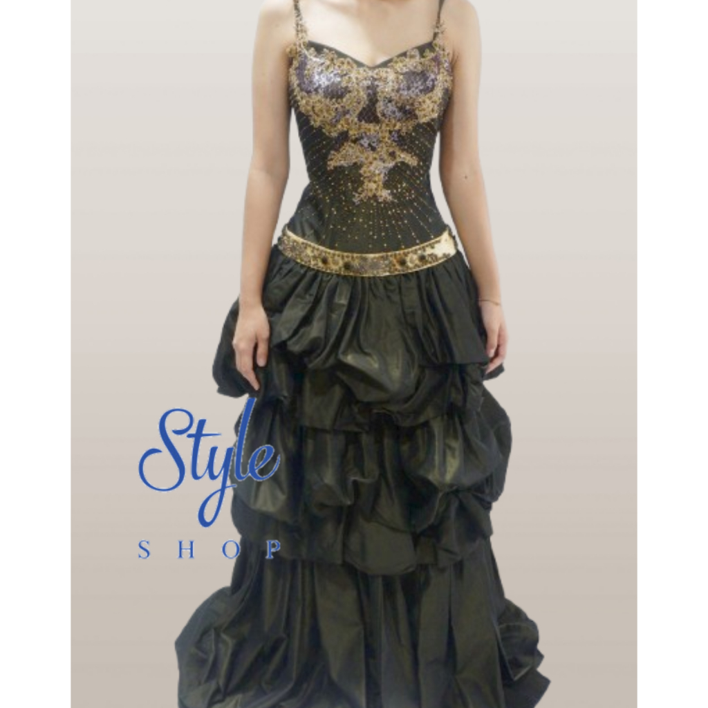 [ STYLESHOP1803] Longdress | Evening Gown | Smoke | Gaun Malam | Hijau Army | Green 7517