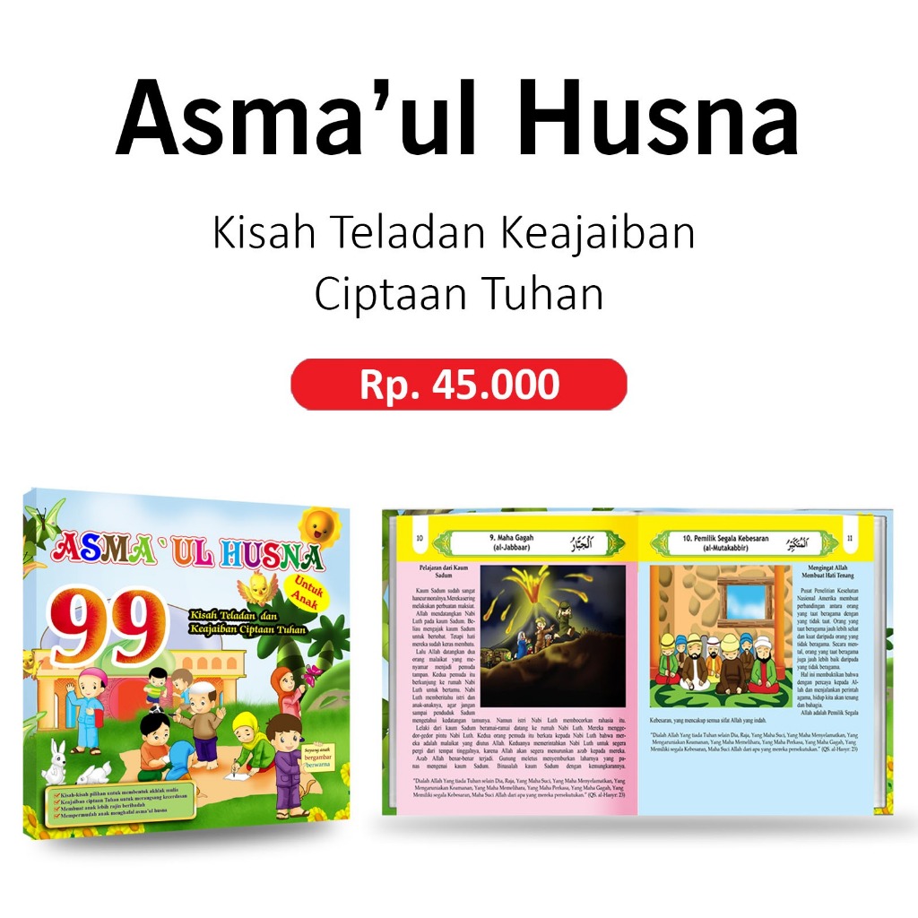 Buku Asmaul Husna Anak
