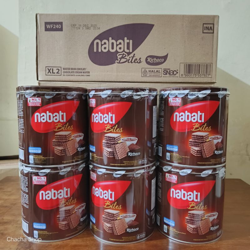 

Nabati Wafer Richeese Keju / Richoco Coklat Kemasan Kaleng