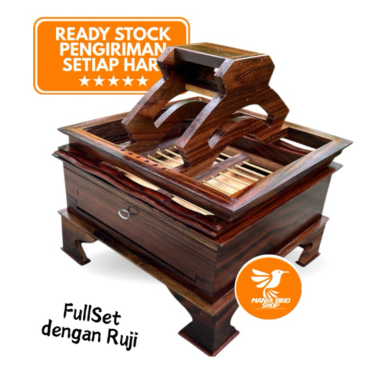 SANGKAR BURUNG PLECI PCMI KAYU SONOKELING