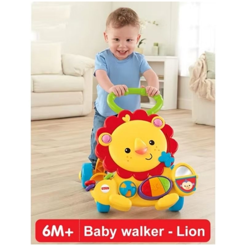 Fisher Price Push Walker Lion Baby Walker (Preloved)