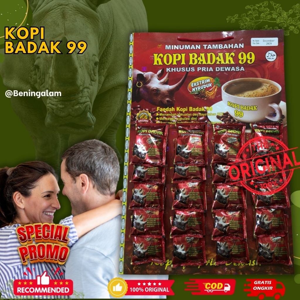 

Kopi Badak 100% Asli 20 Sachet