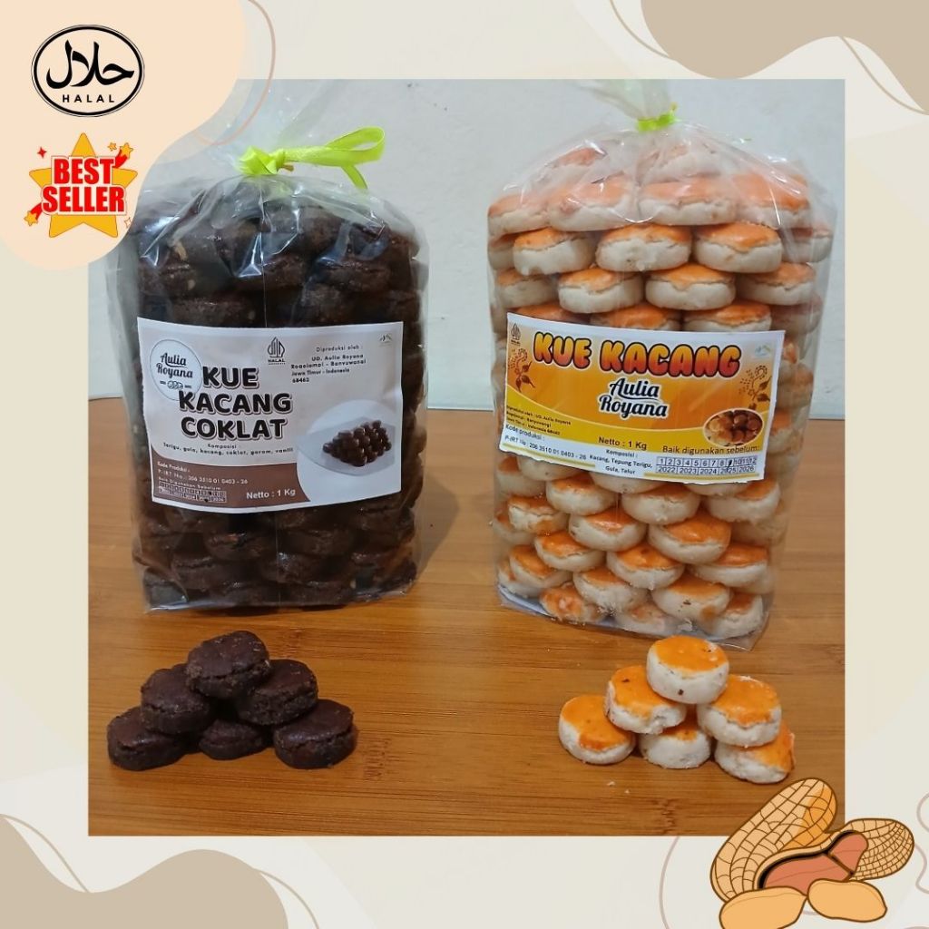 

Kue Kacang Aulia Royana 1kg Camilan Jadul Khas Banyuwangi