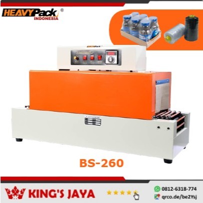 Mesin Shrink HEAVYPACK BS-260 Shrink Tunnel Mesin Penyusut Plastik BS260