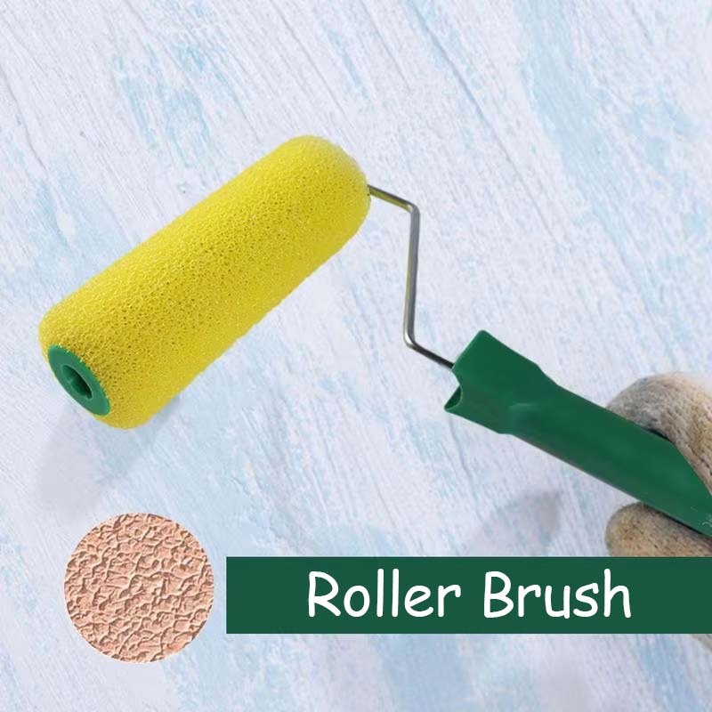 8 inch roll motif cat dinding Kuas Roll Cat Tekstur Kamprot kuas roll cat Roll Tekstur Texture Motif