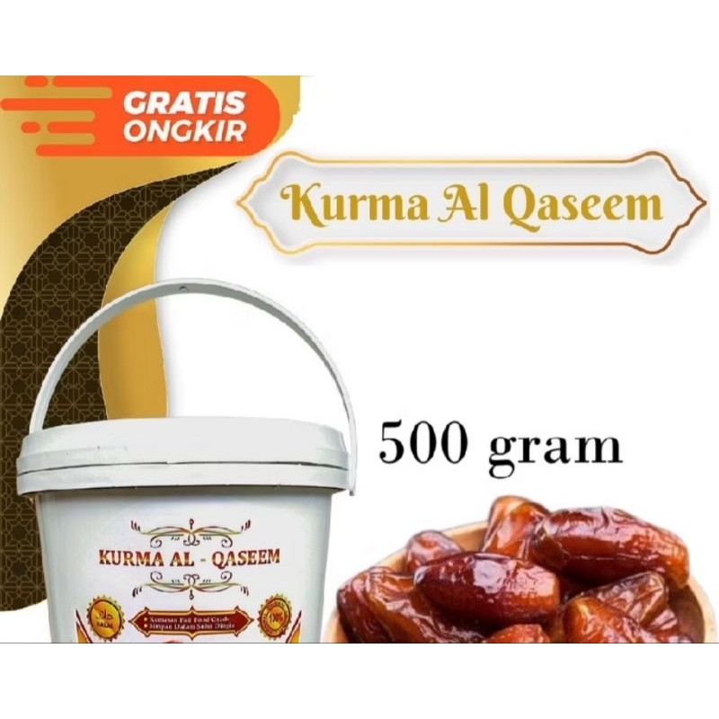 

KURMA AL QASEEM 500GR - KURMA PREMIUM - KURMA EMBER ARAB SAUDI