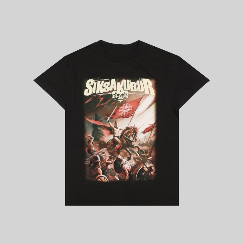 Tshirt - SIKSA KUBUR - LASKAR PELAYAN KEGELAPAN | Kaos Band Pria Reguler Original Merchandise