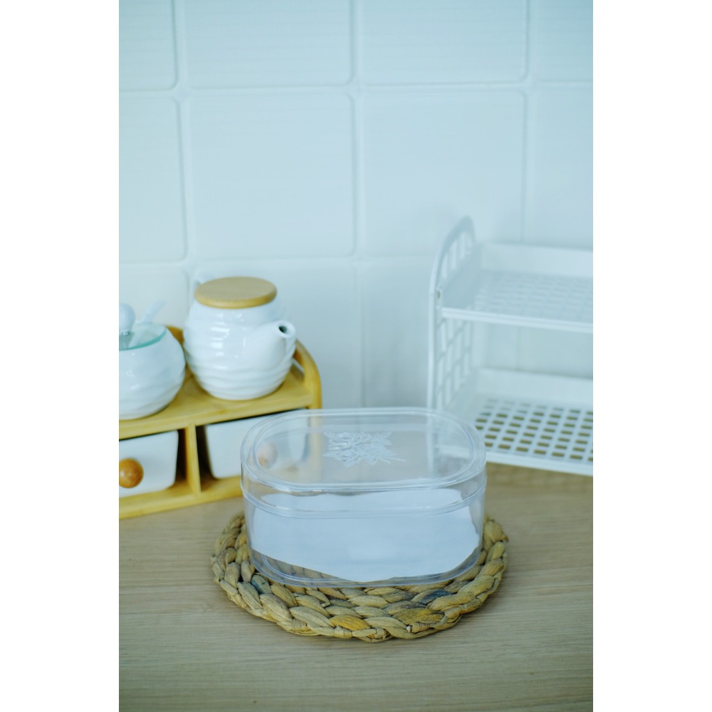 Isi 12 Pcs | Toples Kue Mika Segi VALGY 1kg | Toples Lebaran | Toples Kue Kering | Toples Oval | Top