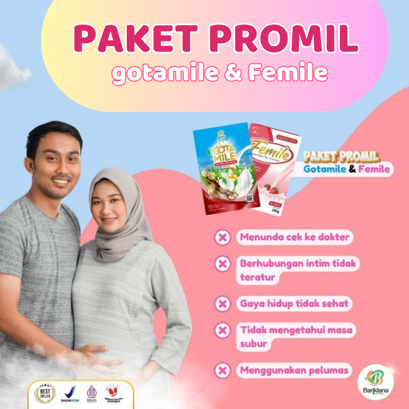 

PAKET PROMIL GOTAMILE DAN FEMILE SUSU ETAWA SUSU PROMIL KESUBURAN WANITA DAN PRIA KEMASAN 200gr