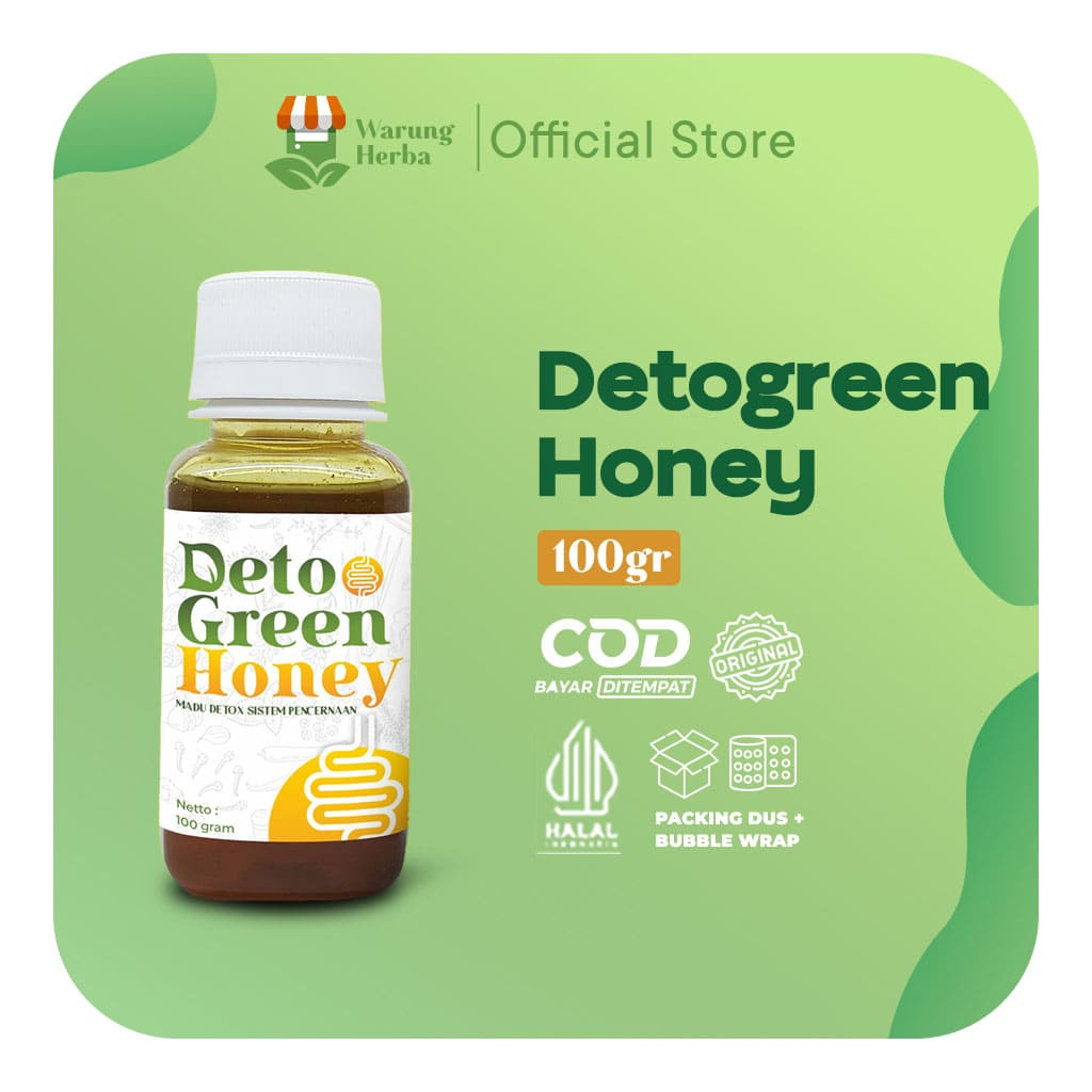 

DETOGREEN HONEY dengan Madu Alami untuk Pembersih Usus